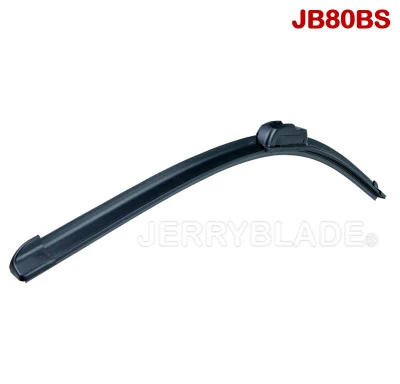 Jb80BS Universal Wiper Blade Wiper Hook Wiper Aerodynamic Centric Spoiler Premium Natural Rubber Top Seller Limpador Plano Competitivo Limpador Limpador Barato Sem Moldura Lâmina de Feixe de Limpador