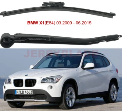 Conjunto de braço de lâmina de limpador de pára-brisa traseiro para BMW X1 E84 2009-2015 300 mm 12 polegadas OE 61622990035 Kit de braço e limpador traseiro genuíno BMW OE substituição OE 61627138507 Kit