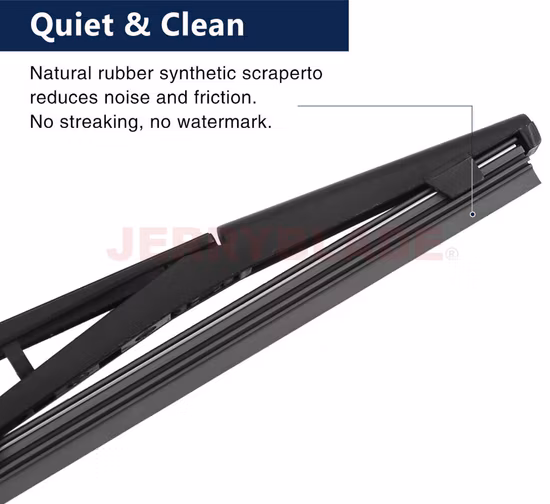 Braço de limpador de pára-brisa traseiro, kit de substituição de lâmina de braço de limpador de pára-brisa traseiro preto para Peugeot Bipper 2008 2009 2010 2011 2012 2013 2014 2015 2016 FIAT Fiorino